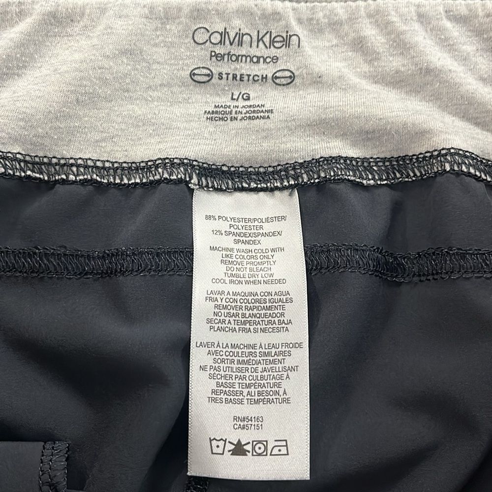 Calvin Klein performance capri joggers Gray Sz Large - Picture 6 of 9